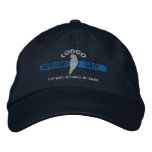 Congo African Grey Parrot Blue embroidered hats