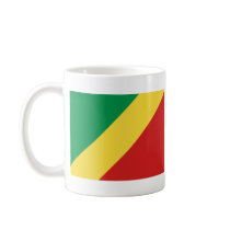 Congo-Brazzaville Flag ~ Map Mug