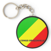 Congo Brazzaville Roundel quality Flag Key Chain