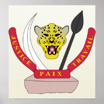 Congo Coat of Arms detail Posters