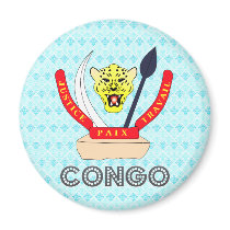Congo Coat of Arms Magnets