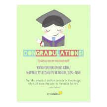 Congradulations! (Male) Postcard