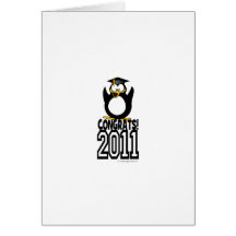 CONGRATS 2011 Graduation Penguin Cards
