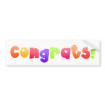 Congrats 2 - sticker bumper stickers