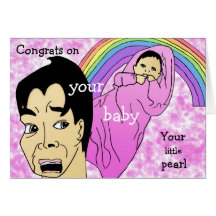 Congrats on your baby girl card
