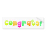 Congrats - sticker bumper stickers