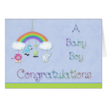 Congratulations Baby Boy Card