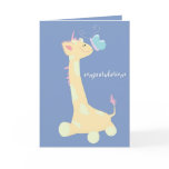 Congratulations (Baby Giraffe / Butterfly) Card