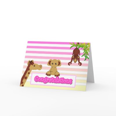 Congratulations, Baby Girl - Customised Card by shh_dont_tell_cards