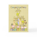 Congratulations Birth Of Triplets Greeting Card