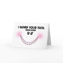 Congratulations Braces Off - Teeth Graduated Brace Greeting Card