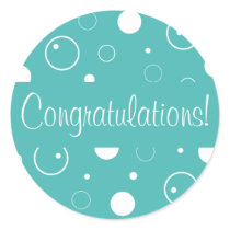 Congratulations Bubbles Envelope Seal