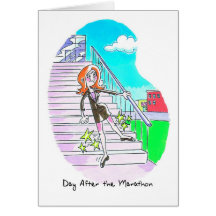 Congratulations Card for Runner - Stiff Legs