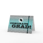 Congratulations Grad Card Chic Pattern 8