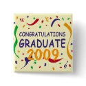 Congratulations Graduate buttons
