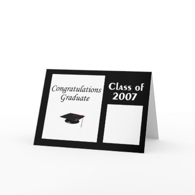 Congratulations Graduate Class of 2007 Card by dndartstudio