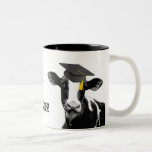 Congratulations Graduation Funny Cow in Cap Coffee Mugs