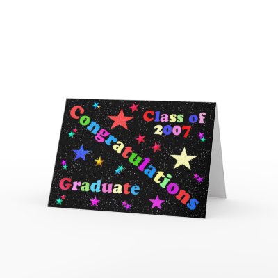Congratulations Greaduate Class of 2007 Stars Cards by dndartstudio