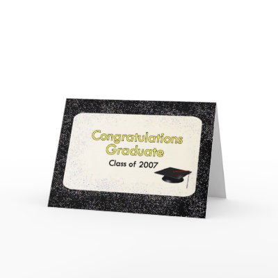 Congratulations Greaduate Class of 2007 Yellow Card by dndartstudio