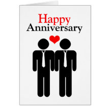Congratulations Happy Anniversary Gay Themed Greeting Cards
