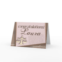 Congratulations Law School Graduate Greeting Card