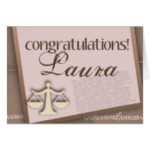 Congratulations Law School Graduate Greeting Card