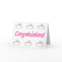 Congratulations New Engagement Paper Card