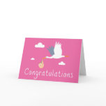 Congratulations of the Birth Card (Girl)