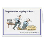 Congratulations on going it alone... cards