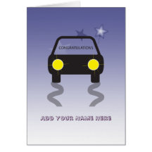 Congratulations on Passing Your Driving Test Card