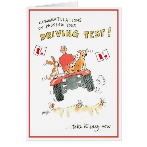 Congratulations On Passing Your Driving Test Cards Zazzle 