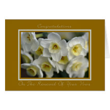 Congratulations On The Renewal Of Your Vows Card