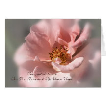 Congratulations On The Renewal Of Your Vows - Rose Greeting Card