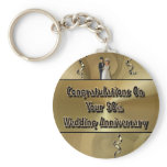 Congratulations On Your 50th Wedding Anniversary Key Chain