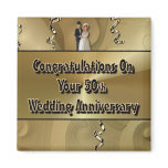 Congratulations On Your 50th Wedding Anniversary Refrigerator Magnet