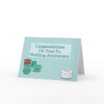 Congratulations On Your 9Th. Wedding Anniversary Greeting Cards