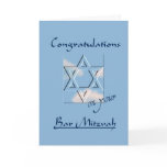 Congratulations on your Bar Mitzvah!-Blue cards