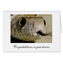 Congratulations on your divorce ... card
