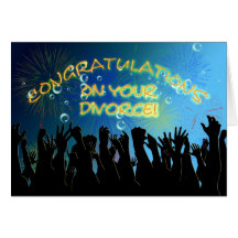 Congratulations on your divorce greeting card