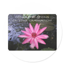 CONGRATULATIONS ON YOUR GRADUATION ROUND STICKERS
