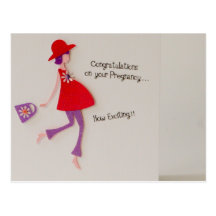 congratulations on your pregnancy! postcard