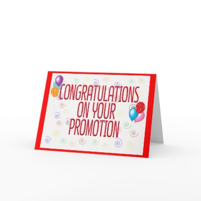 Congratulations On Your Promotion Card by BusinessCardsAndMore