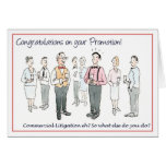 Congratulations on your Promotion cards