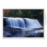 Congratulations on Your Retirement- Waterfall Pic Greeting Card