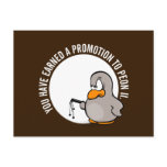 Congratulations on your well earned promotion postcards