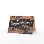 Congratulations Ph.D. Graduate Orange and Black cards