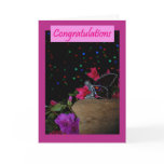 Congratulations pink fairy Great news Cards