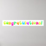 Congratulations - poster print