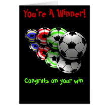 Congratulations Soccer Card
