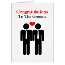 Congratulations To The Grooms Wedding Greeting Card